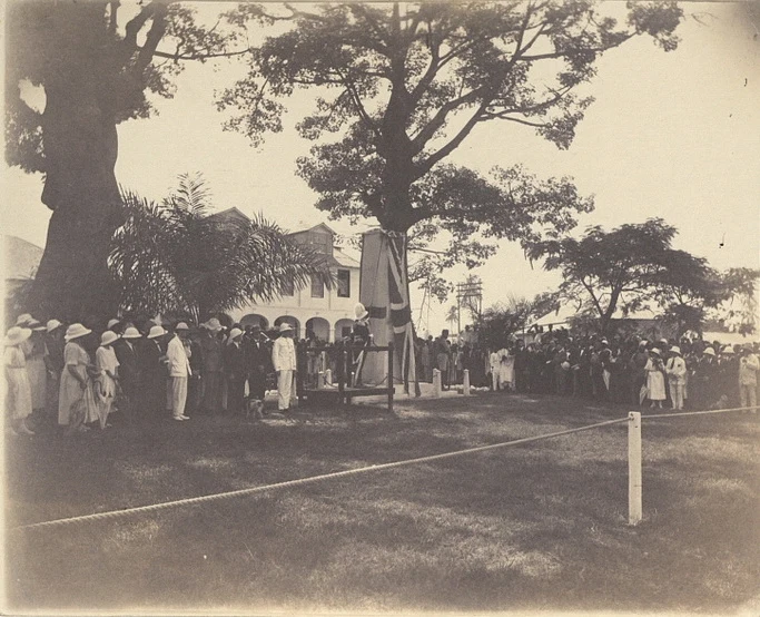 The Gambia Cenotaph unveiling, 1922